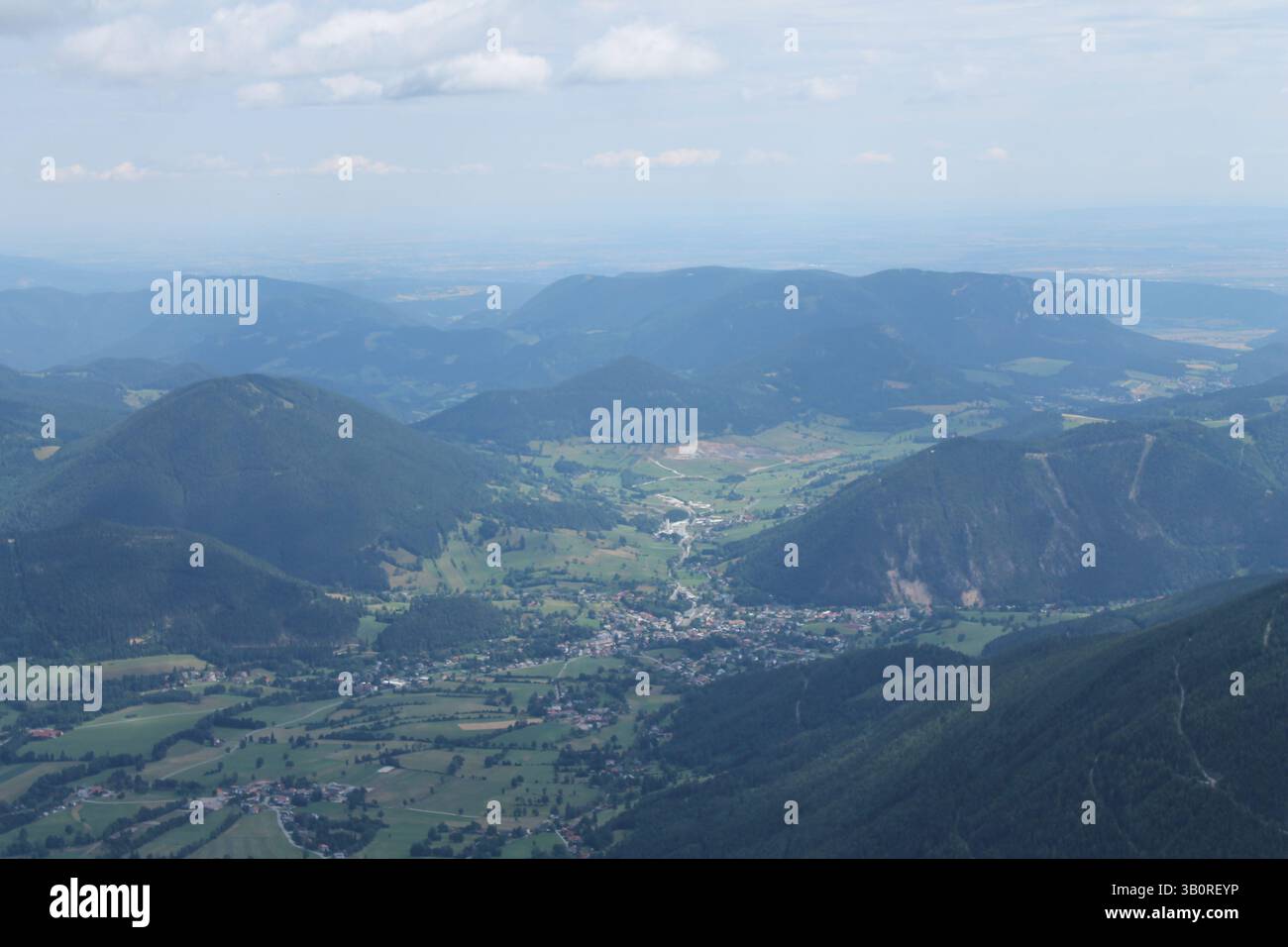 Paysage alpin depuis Mt. Schneeberg Banque D'Images