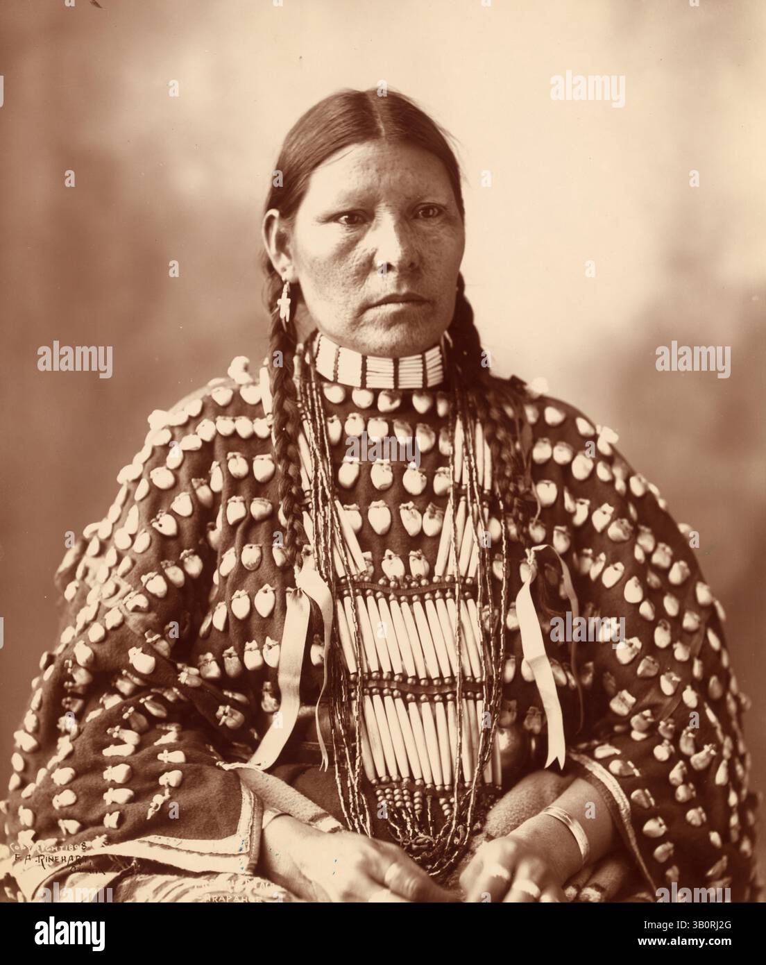 6 juin 1899 - États-Unis - Portrait d'homme indien, visage bavé. (Crédit image : © BuyEnlarge/ZUMAPRESS.com) Banque D'Images