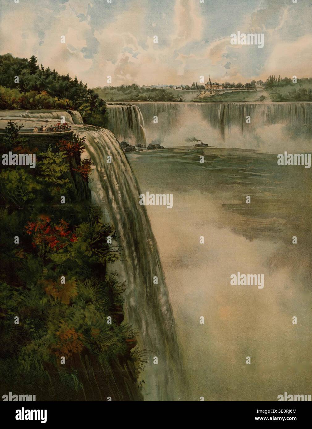 6 juin 1899 - Niagara Falls, NY, États-Unis - Niagara Falls. (Crédit image : © BuyEnlarge/ZUMAPRESS.com) Banque D'Images