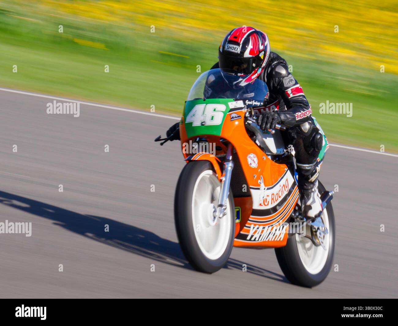 Yamaha TZ250L 1984 lors de la réunion des membres 82, Goodwood Motor circuit, West Sussex UK Banque D'Images