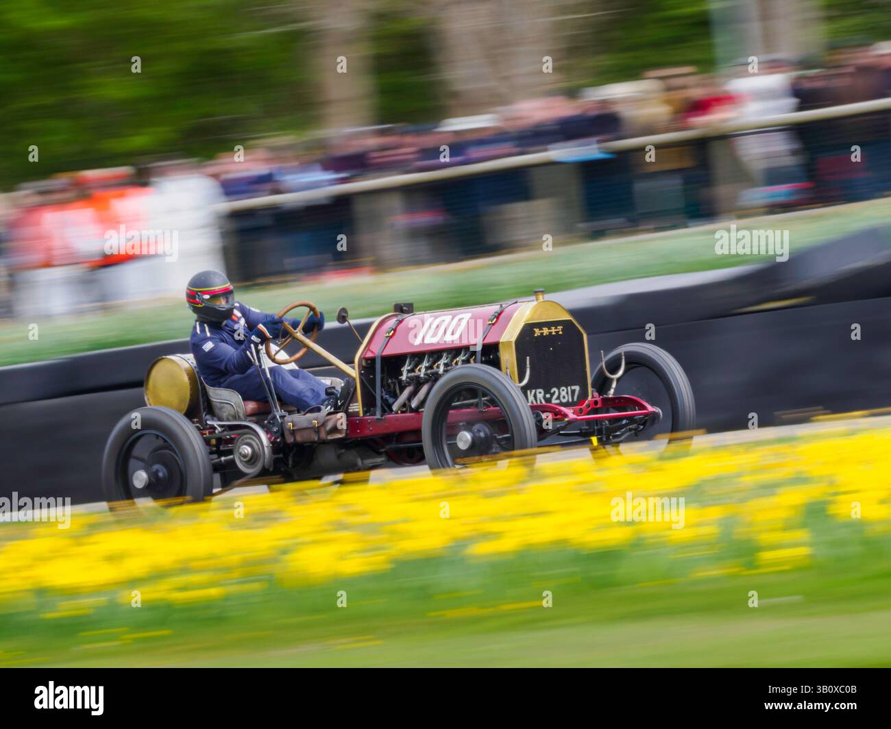 1911 KRIT 100hp voiture de course édouardienne, Réunion des membres 82, Goodwood Motor circuit, West Sussex UK Banque D'Images