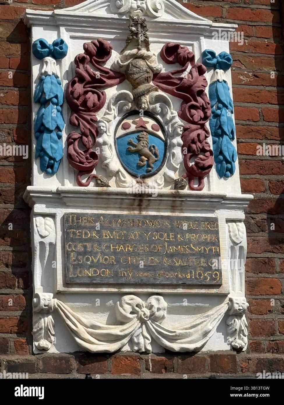 Maisons ALMS à Maidenhead, Berkshire, fondée par salter James Smyth n 1659. Photo : Tony Gale Banque D'Images