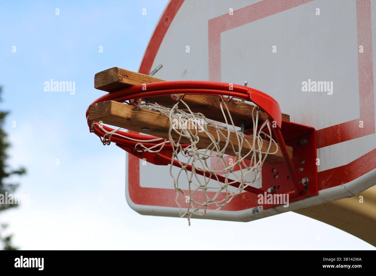 j'ai monté un panier de basket-ball Banque D'Images