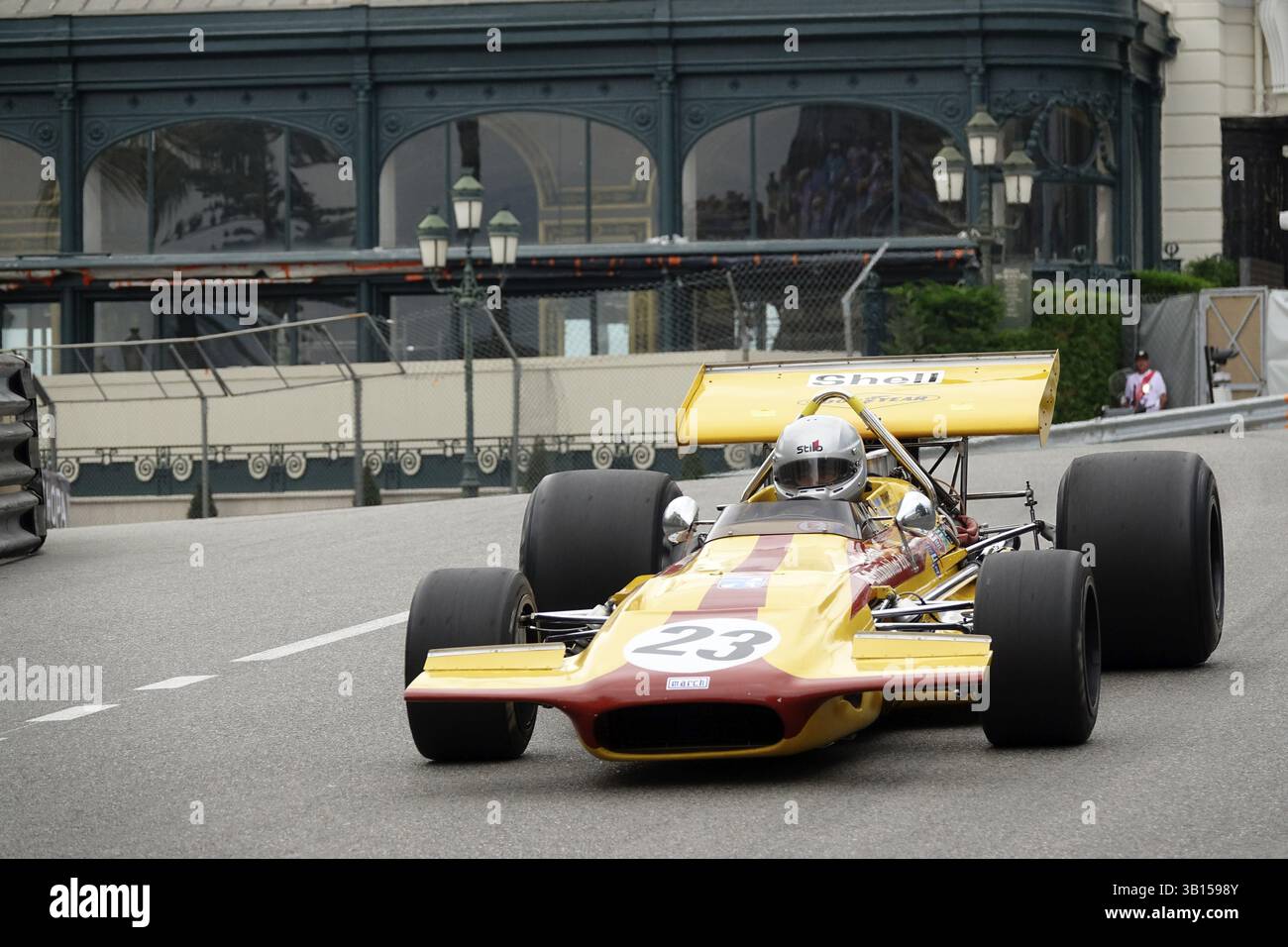 Mars 701, voiture de formule 1 série E de 1966 à 1972, sur la place devant le Casino Monte-Carlo, 11ème Grand Prix Monaco historique, Princ Banque D'Images