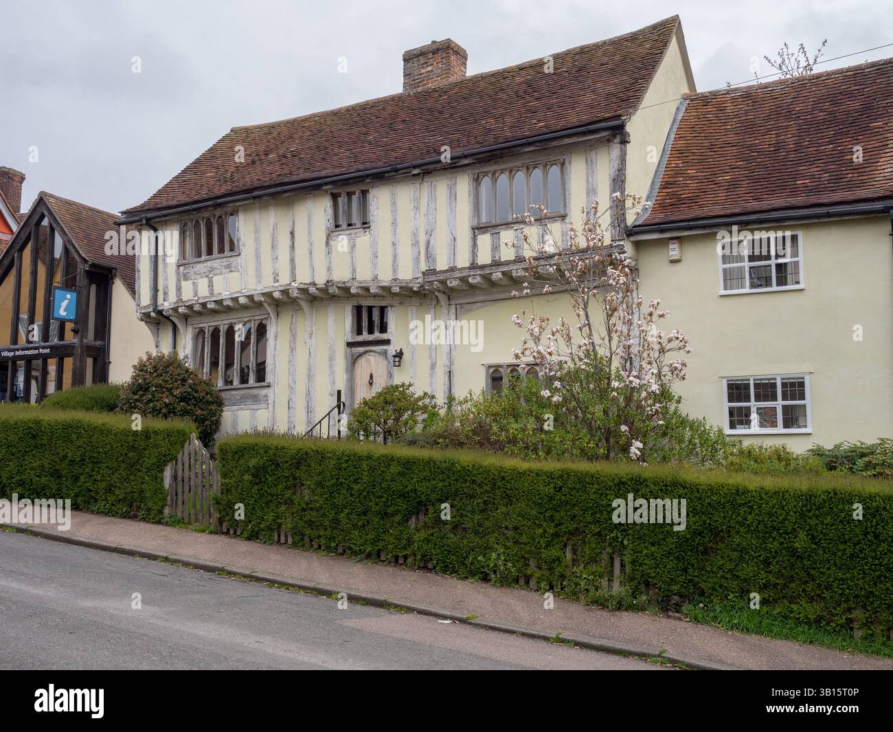 Bâtiment à colombages Lady Street dans le pittoresque village médiéval de Lavenham, Suffolk, Royaume-Uni Banque D'Images