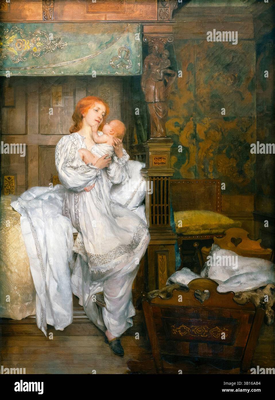 Laura Theresa Alma-Tadema, Bright be Thy Noon, peinture à l'huile sur toile, 1894 Banque D'Images