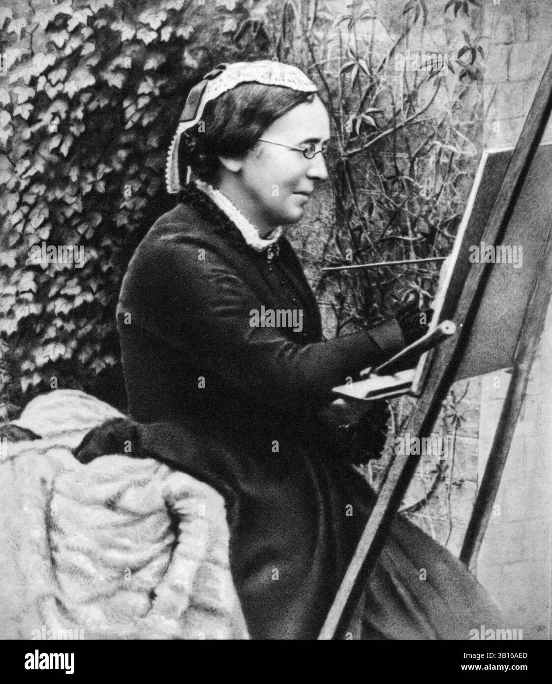 Marianne North (1830-1890), biologiste victorienne anglaise et artiste botanique, portrait photographique, 1886 Banque D'Images