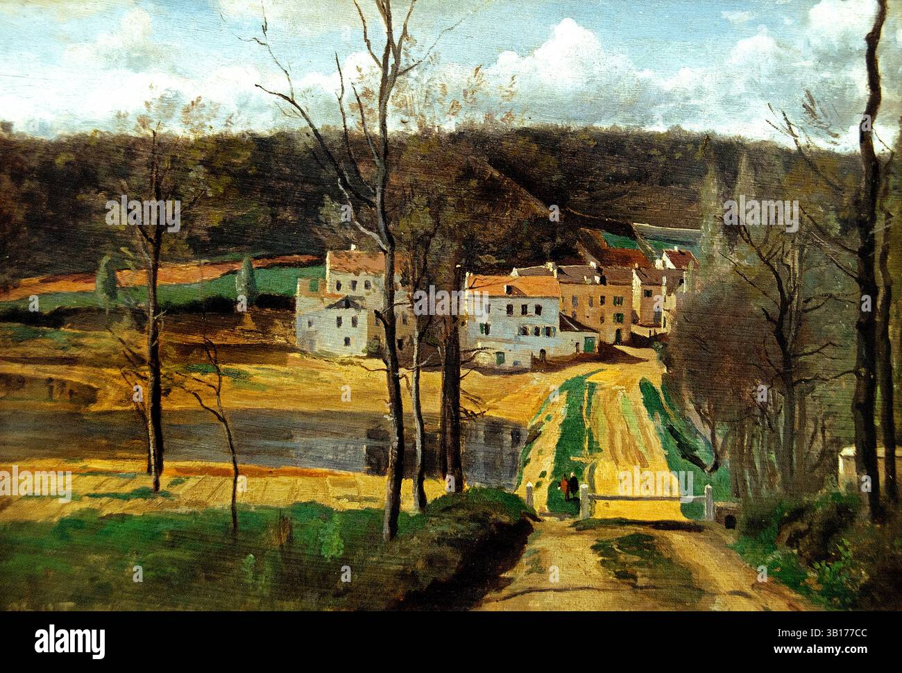 Ville d`Avray 1843 par Jean Baptiste Camille Corot 1796-1875 France Louvre Paris, Musée des Beaux-Arts, France, Banque D'Images