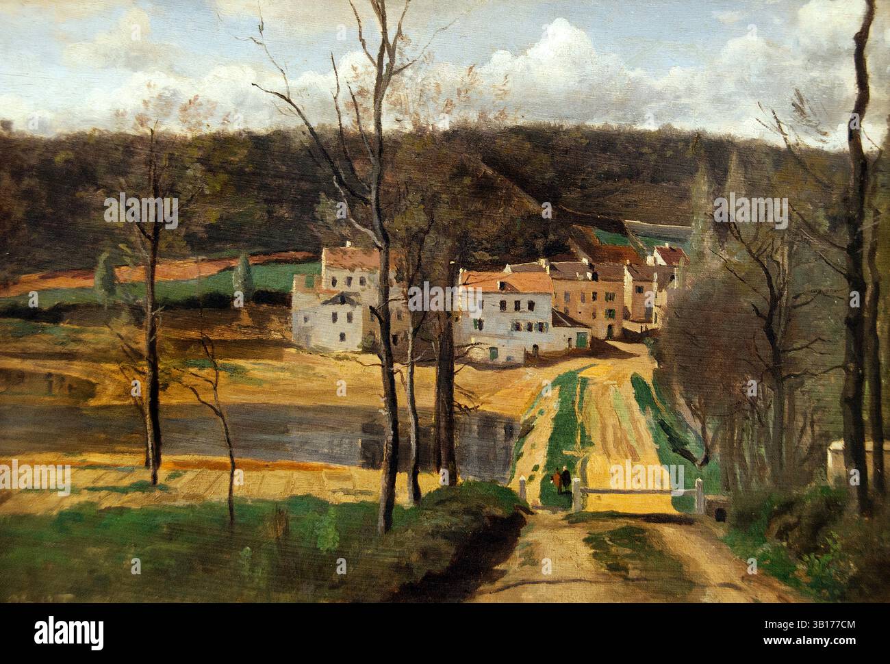 Ville d`Avray 1843 par Jean Baptiste Camille Corot 1796-1875 France Louvre Paris, Musée des Beaux-Arts, France, Banque D'Images