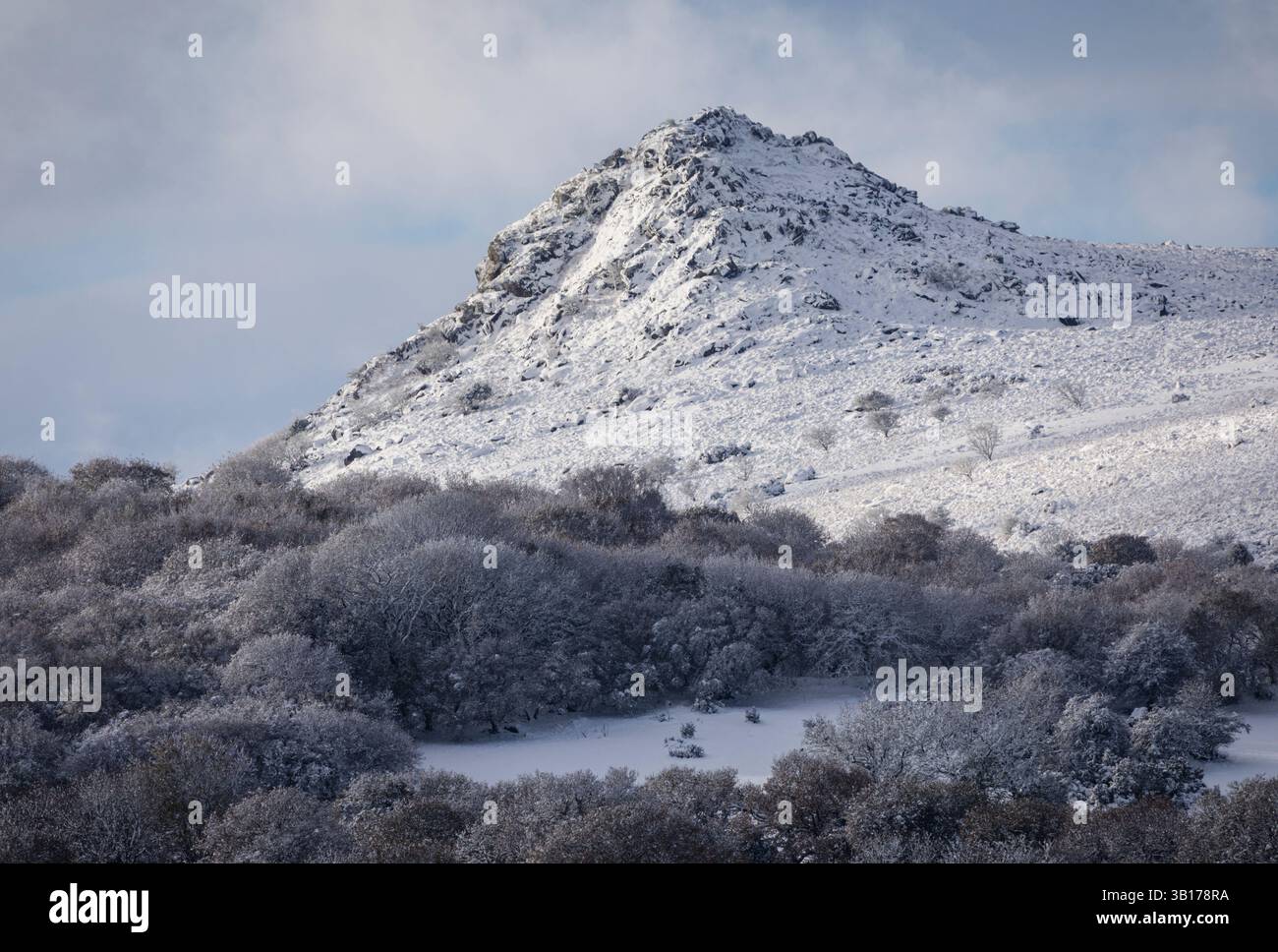 Hiver sur Sharptor Banque D'Images