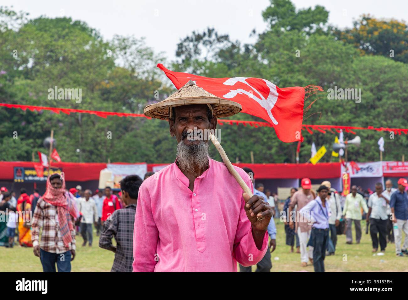 défilé de la brigade de kolkata rassemblement social ou réunion politique Banque D'Images