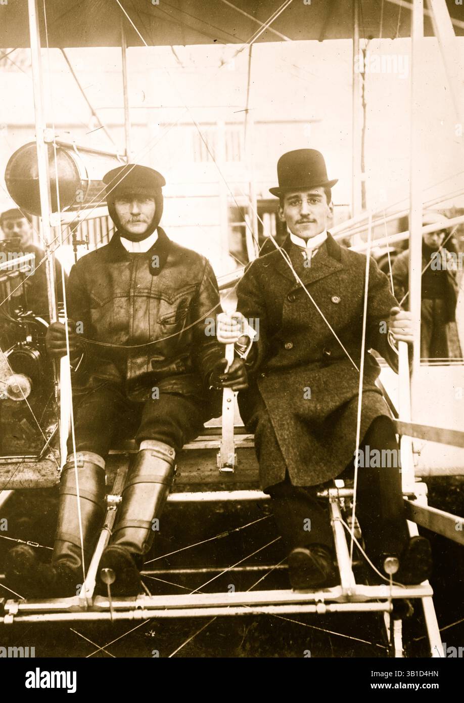 06 juin 1909 - U.S. - Comte de Lambert Prince Alexander et un avion..(image de crédit : © bain News Service/ZUMAPRESS.com) Banque D'Images