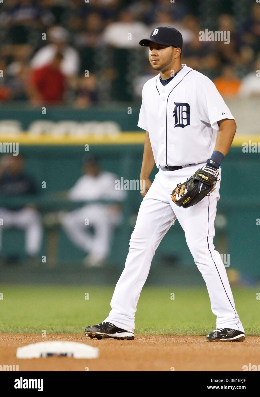 21 septembre 2010 : Jhonny Peralta (#27), les Tigers de Détroit, lors d'un match entre les Royals de Kansas City et les Tigers de Détroit, au Comerica Park à Detroit, Michigan. Les Royals ont battu les Tigers 9-6.(image crédit : © John Mersits/Cal Sport Media/ZUMApress.com) Banque D'Images