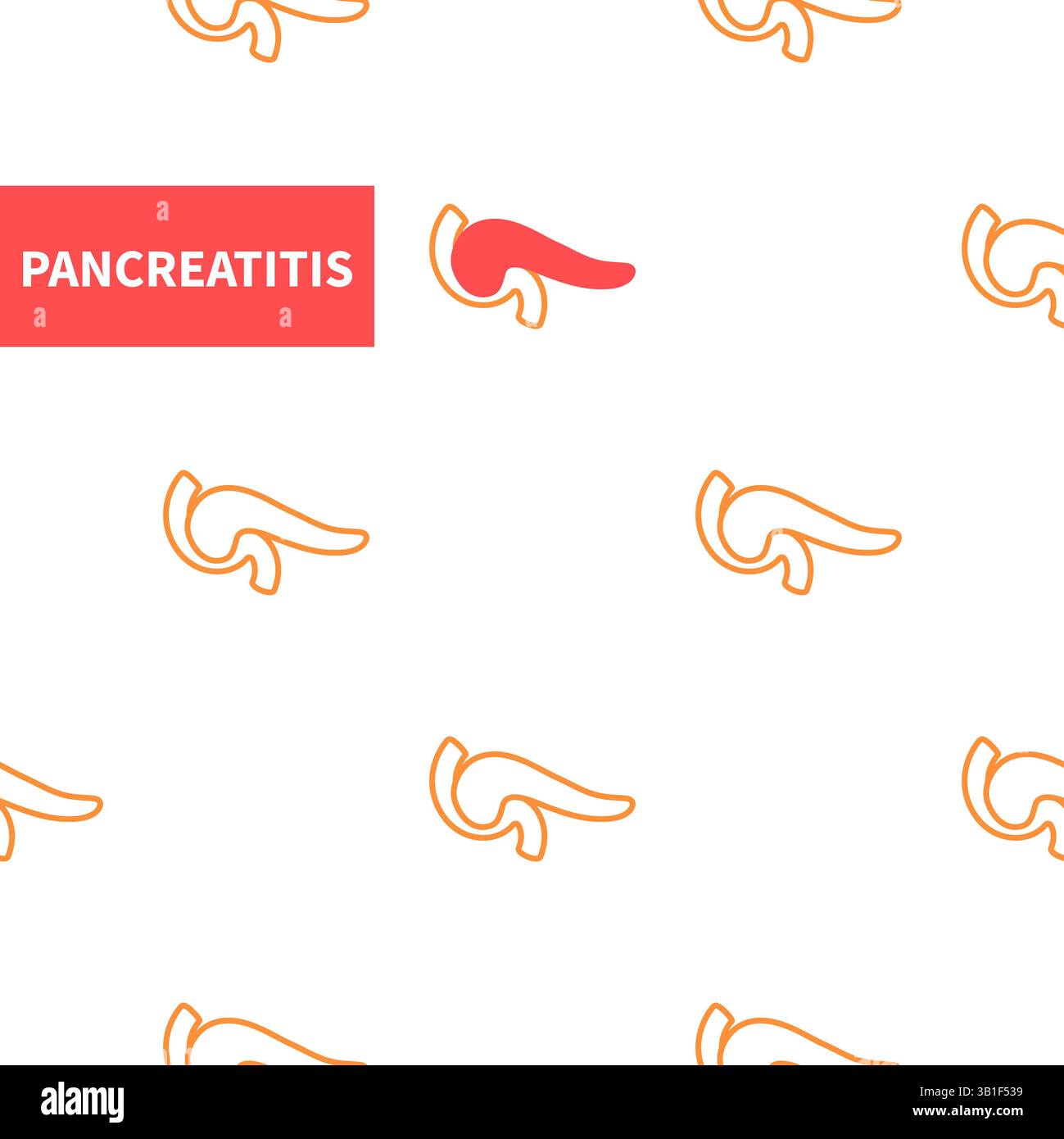 Pancréatite, illustration conceptuelle. Banque D'Images