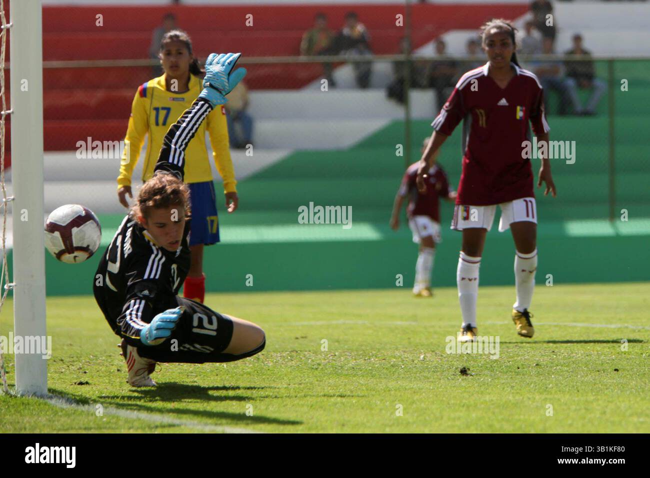 9 NOVEMBRE 2010 - AZOGUES, CAÃ'AR, ÉQUATEUR - (09/11/2010) AZOGUES, 09/11/2010, PARA DEPORTES, ESTADIO JORGE ANDRADE CANTOS, COLOMBIE VS. VENEZUELA. (Crédit image : © El Comercio/GDA/ZUMApress.com) Banque D'Images