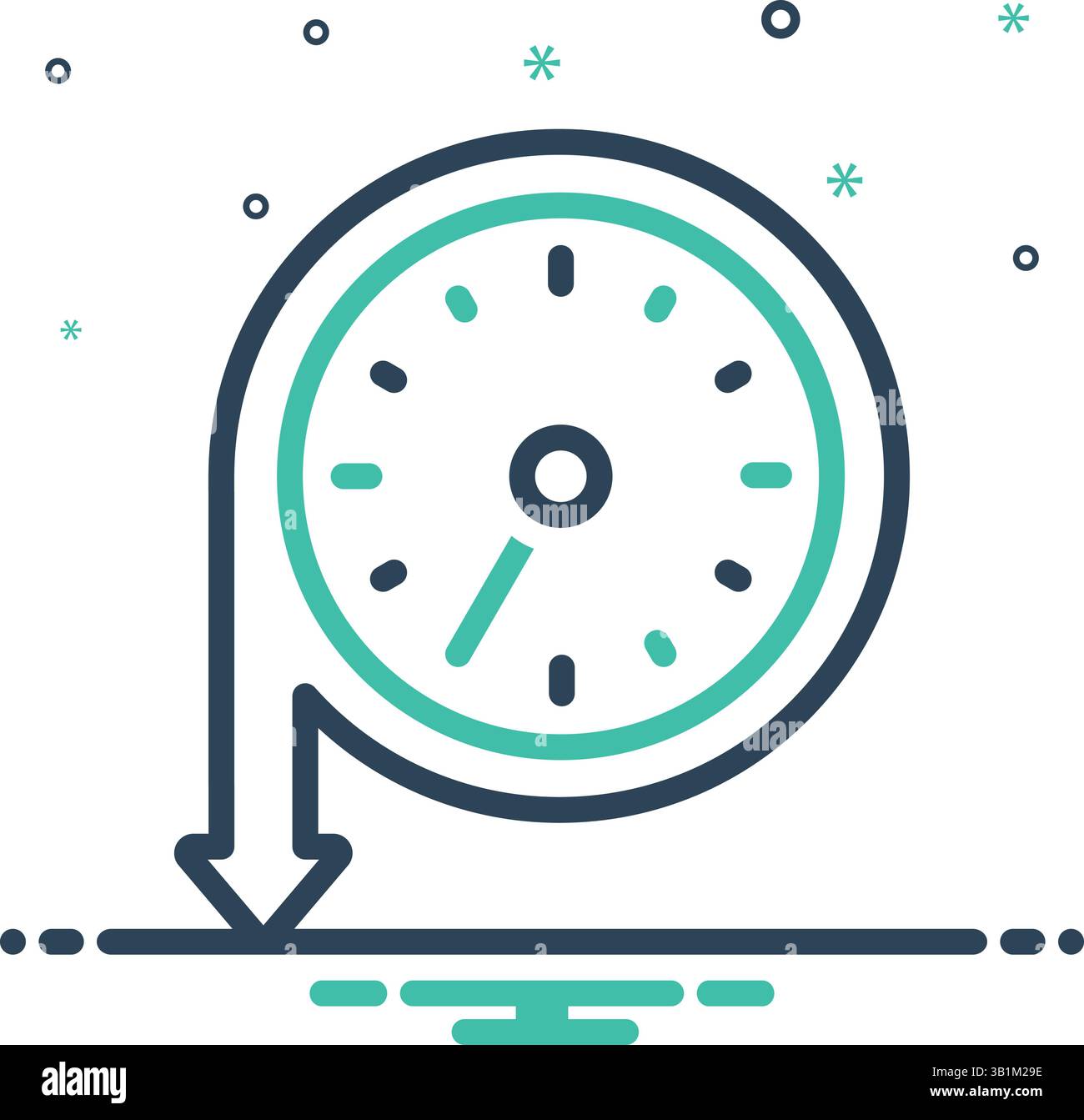 Icône pour ralentir, ralentir Illustration de Vecteur