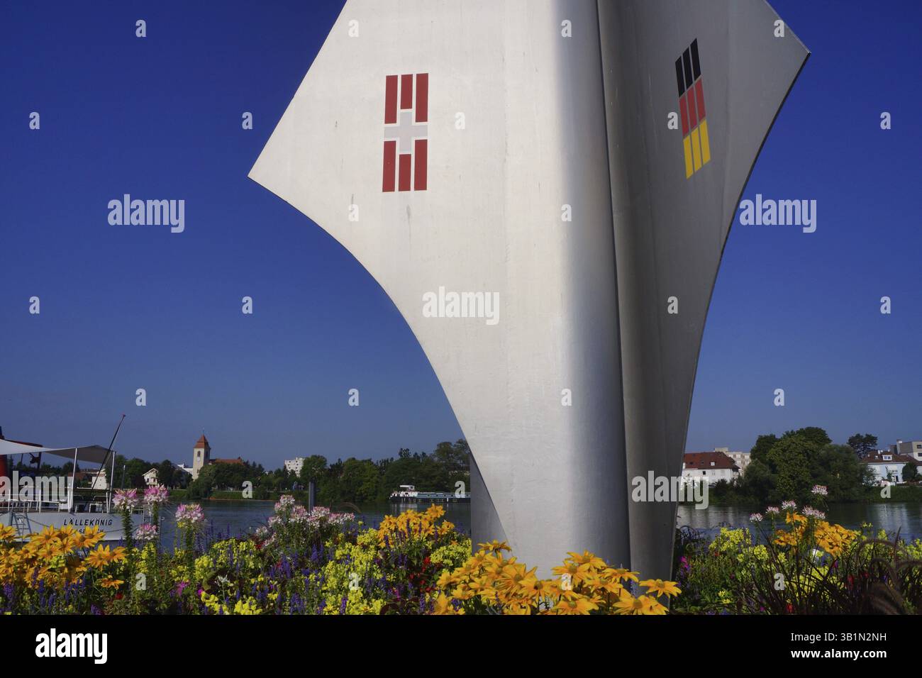 Triangle frontalier, bâle, suisse Banque D'Images