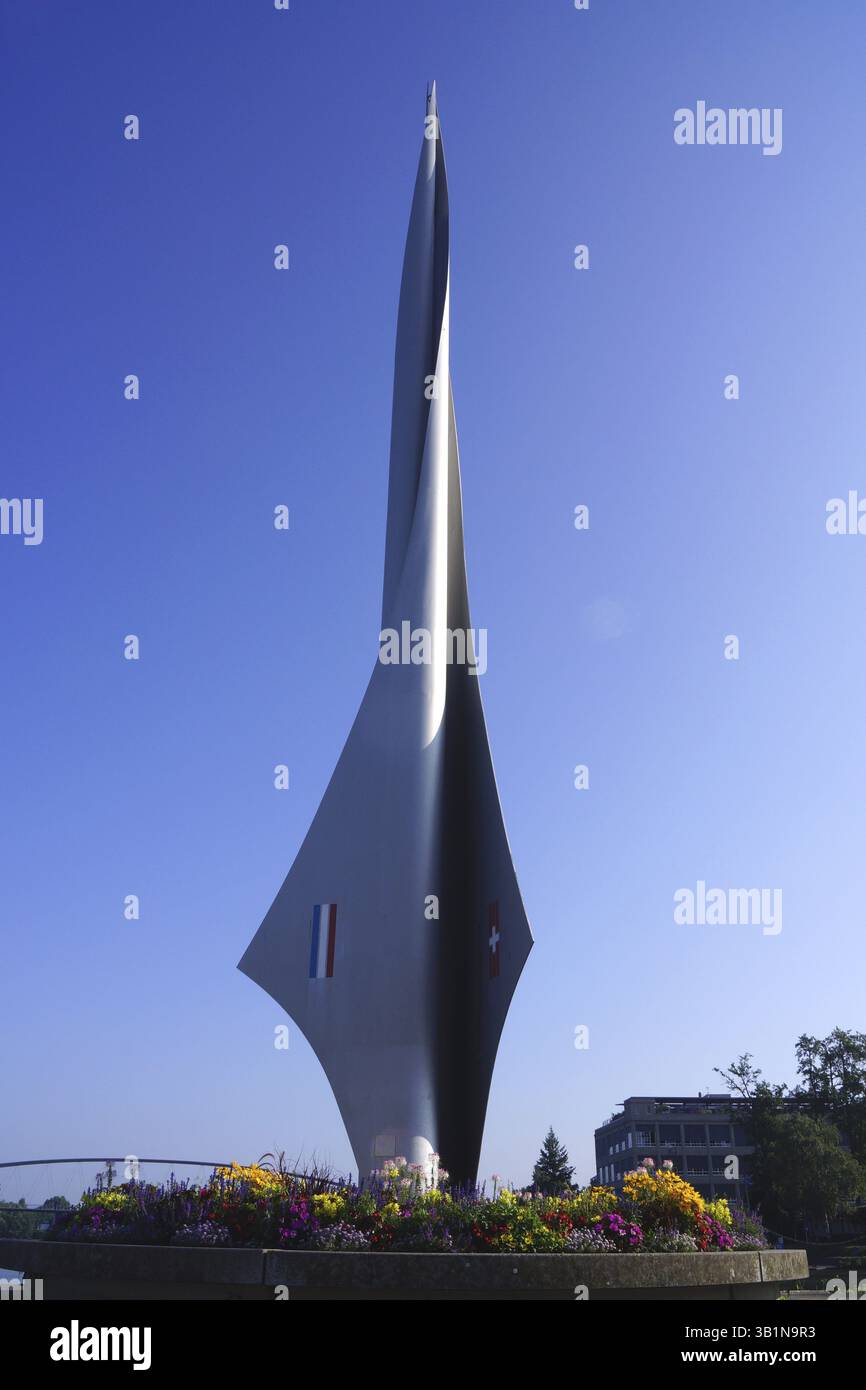 Triangle frontalier, bâle, suisse Banque D'Images