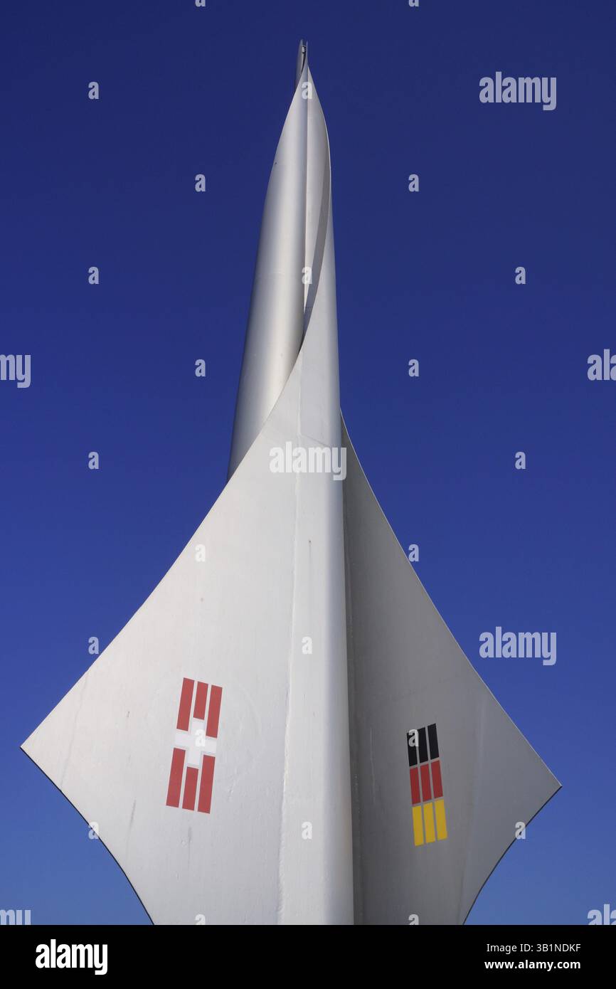 Triangle frontalier, bâle, suisse Banque D'Images