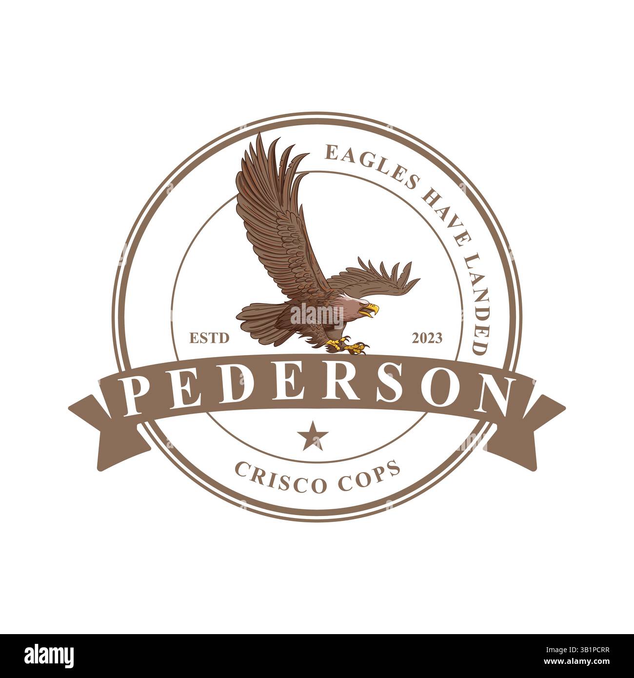 Conception de logo Eagle dans le modèle vectoriel Illustration de Vecteur