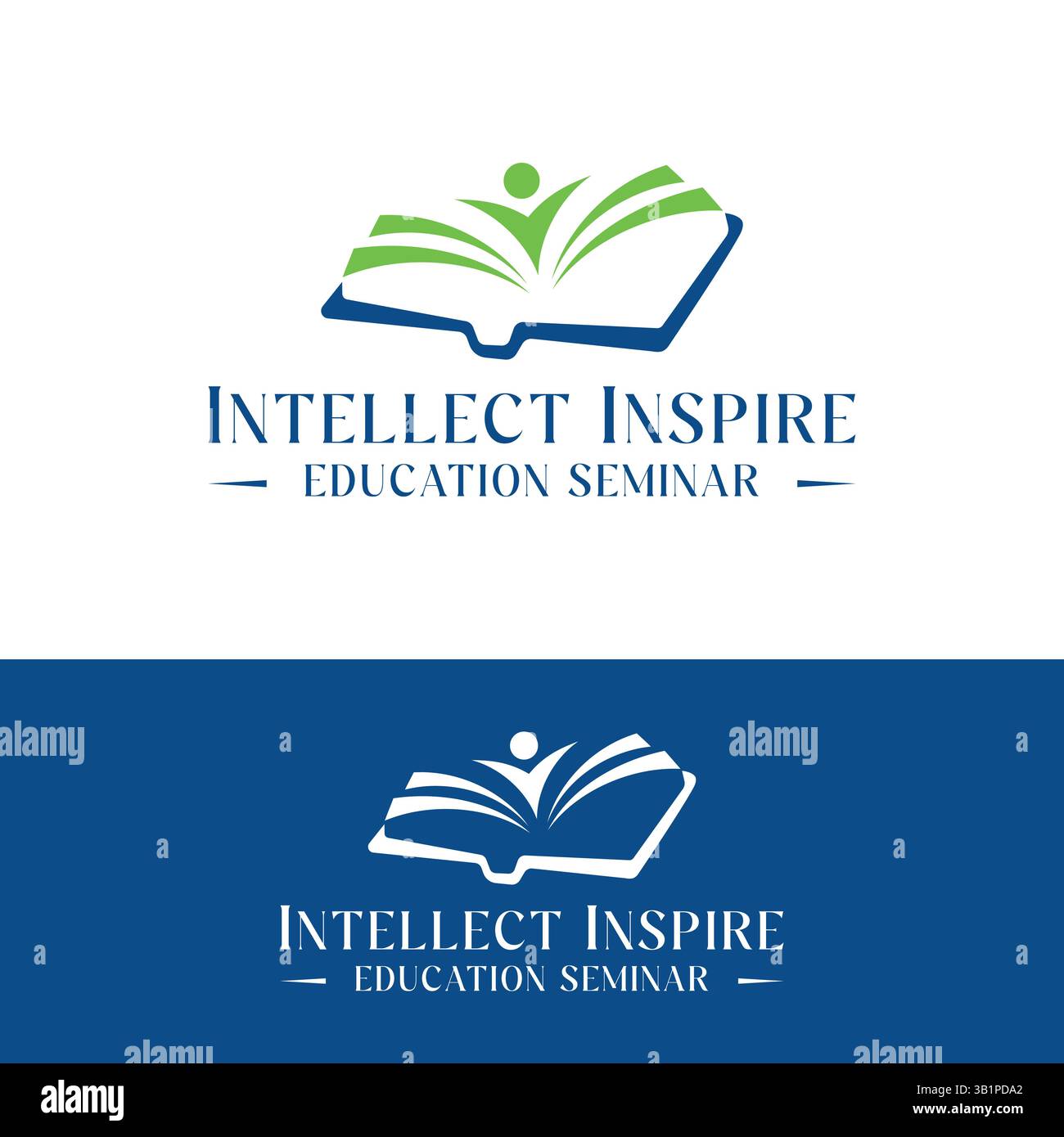 Conception de logo d'éducation dans le modèle vectoriel pour l'institut d'éducation Illustration de Vecteur