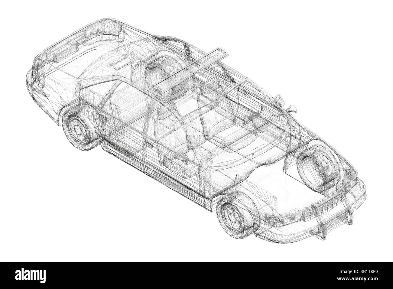 Une voiture de police avec une sirène sur le dessus. La voiture a une grande calandre noire sur le pare-chocs avant. Vue isométrique Illustration de Vecteur