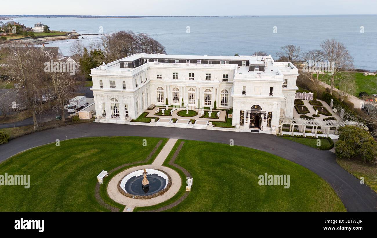 Rosecliff Mansion, Newport RI, États-Unis Banque D'Images