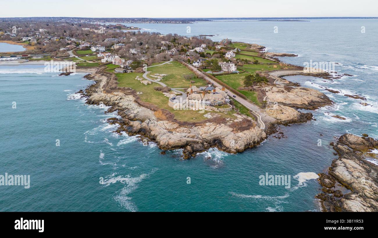 The Waves Mansion, Newport RI, États-Unis Banque D'Images