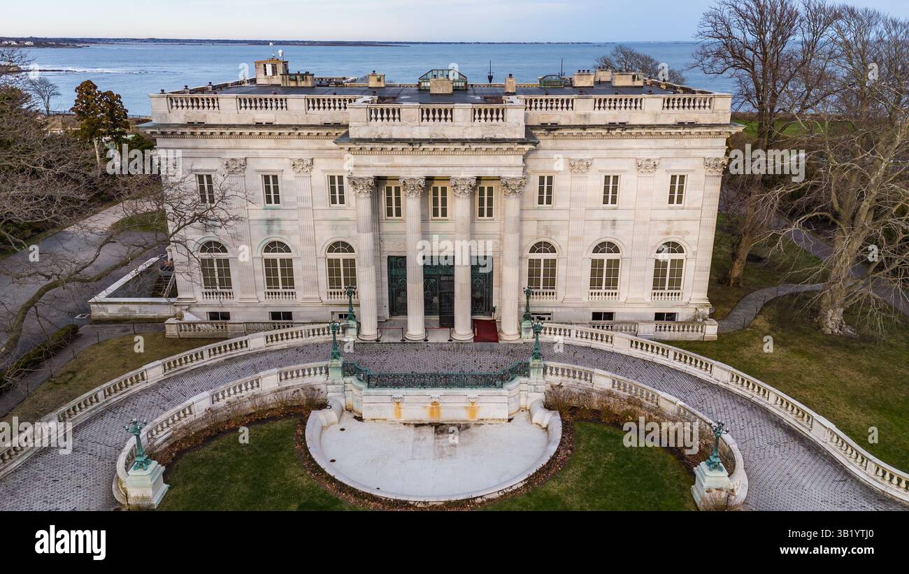 Marble House, Vanderbilt Mansion, Newport RI, États-Unis Banque D'Images