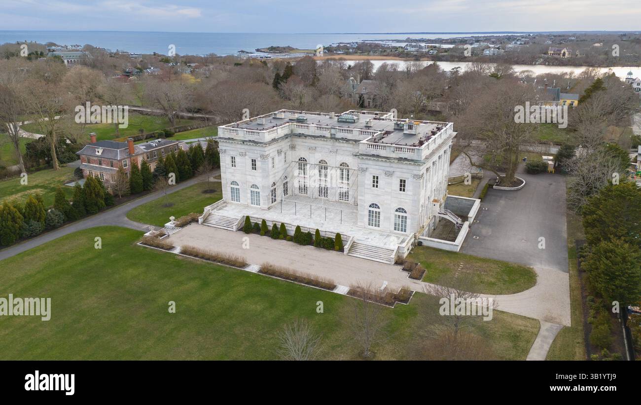 Marble House, Vanderbilt Mansion, Newport RI, États-Unis Banque D'Images