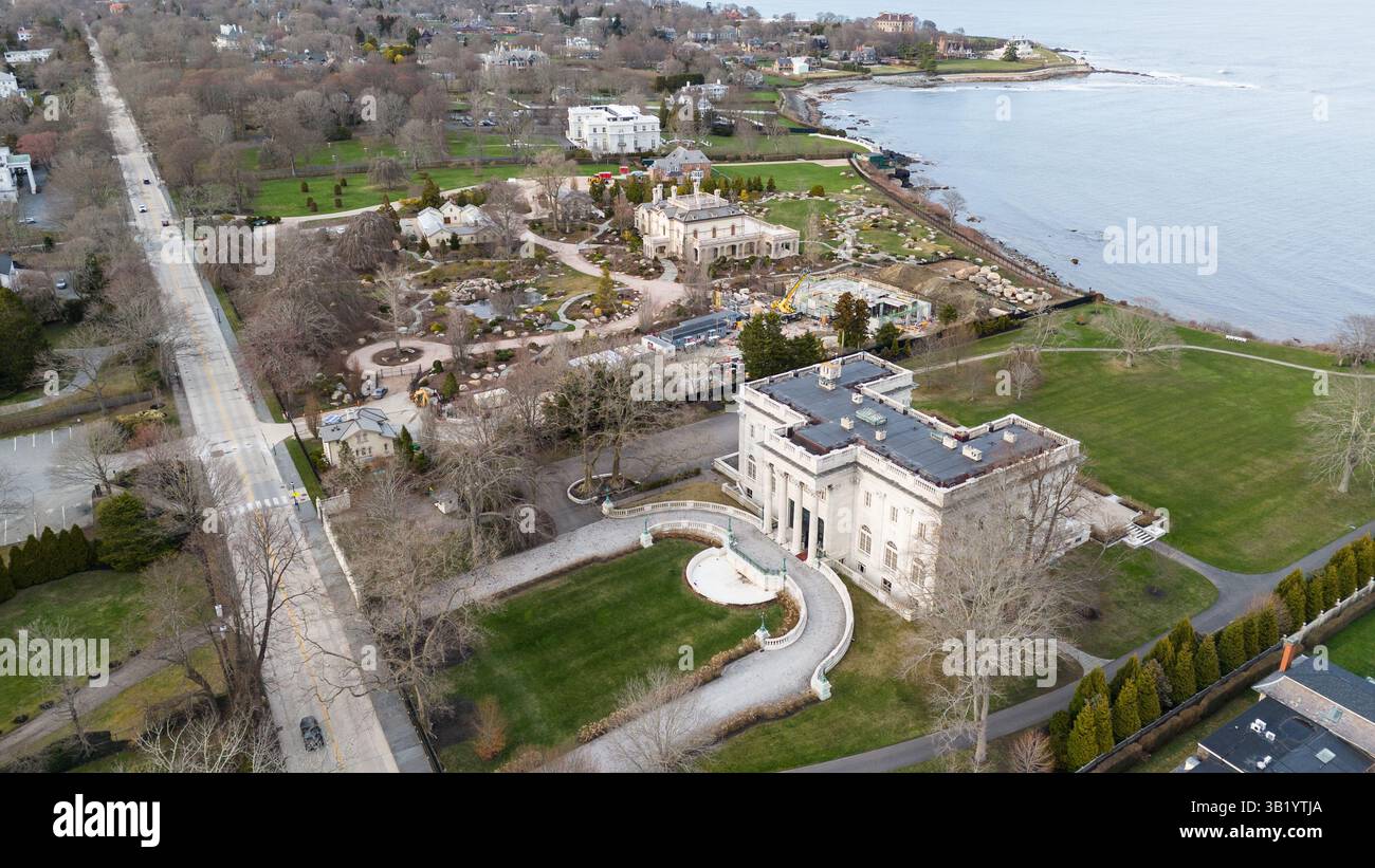 Marble House, Vanderbilt Mansion, Newport RI, États-Unis Banque D'Images