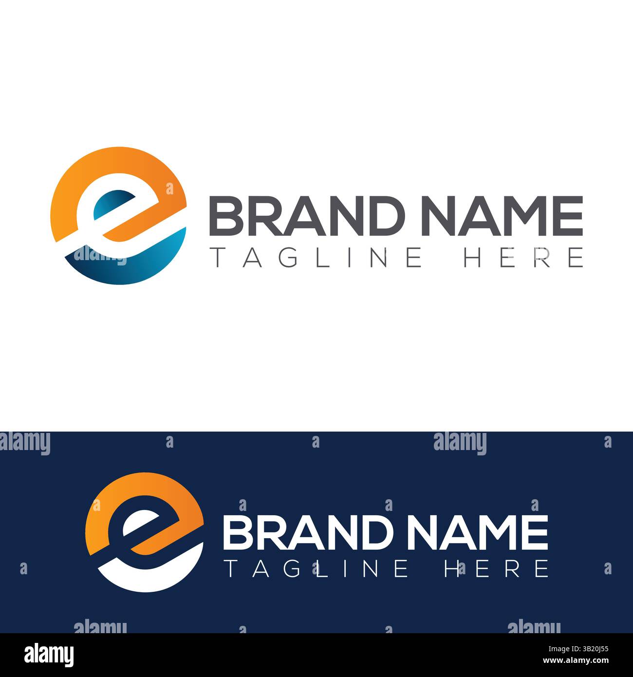 Logo initial et conception de logo de lettre dans le modèle vectoriel Illustration de Vecteur