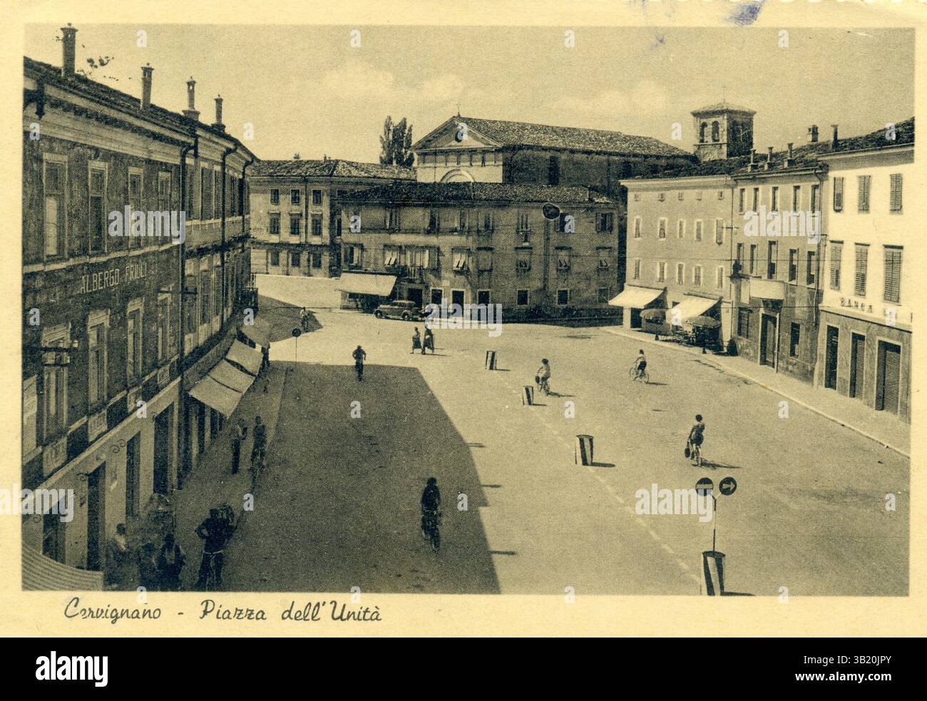 1940 - carte postale, Casamicciola, Ischia, Naples, Italie Banque D'Images