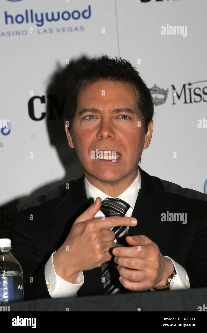 27 janvier 2007 - Hollywood, Californie, États-Unis - K51507EG.MISS CONFÉRENCE DE PRESSE AMÉRIQUE. ALADDIN HOTEL AND CASINO, LAS VEGAS, NEVADA 01-26-2007.MICHAEL FEINSTEIN. - 2007(crédit image : © Ed Geller/Globe photos/ZUMAPRESS.com) Banque D'Images