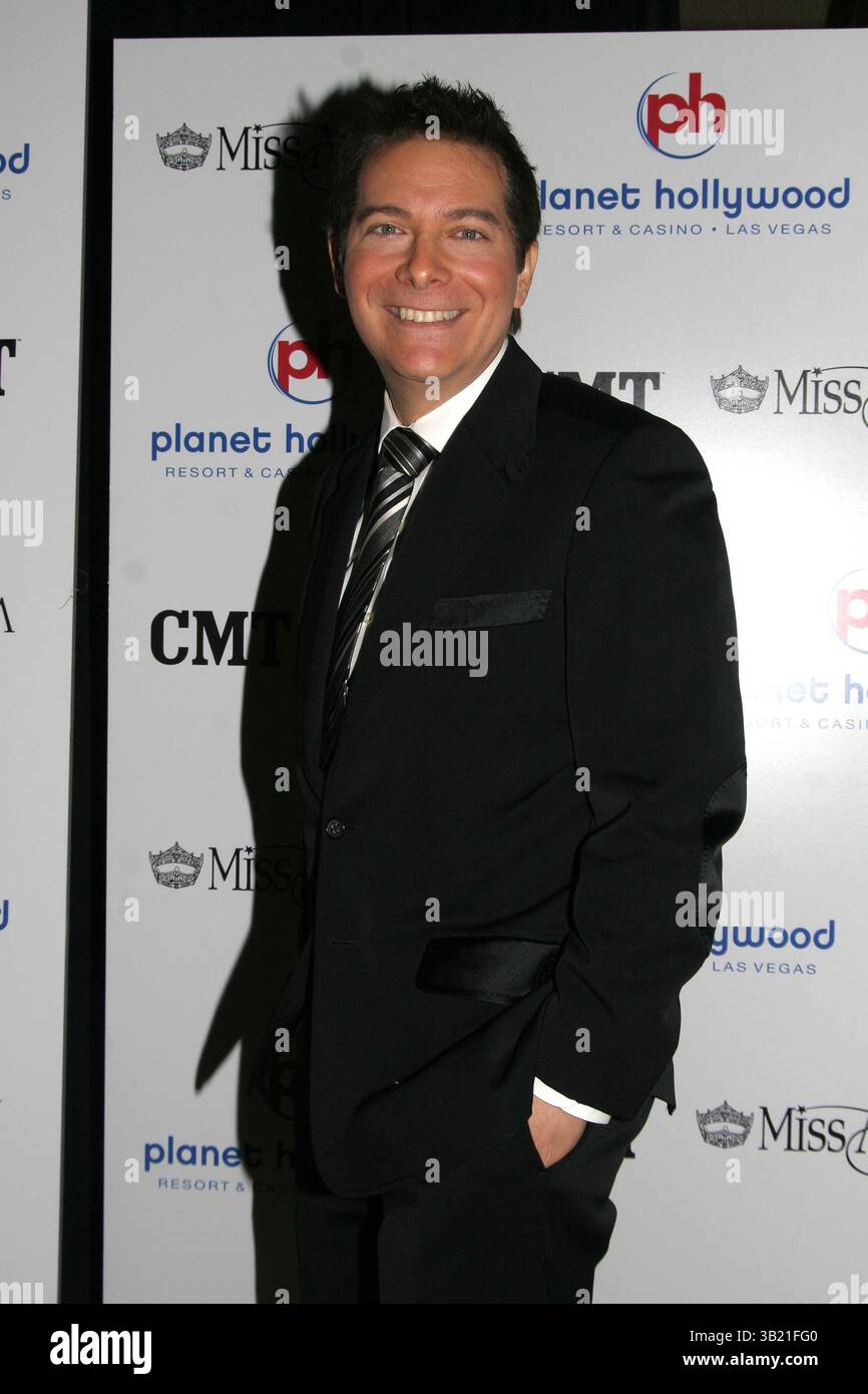 27 janvier 2007 - Hollywood, Californie, États-Unis - K51507EG.MISS CONFÉRENCE DE PRESSE AMÉRIQUE. ALADDIN HOTEL AND CASINO, LAS VEGAS, NEVADA 01-26-2007.MICHAEL FEINSTEIN. - 2007(crédit image : © Ed Geller/Globe photos/ZUMAPRESS.com) Banque D'Images