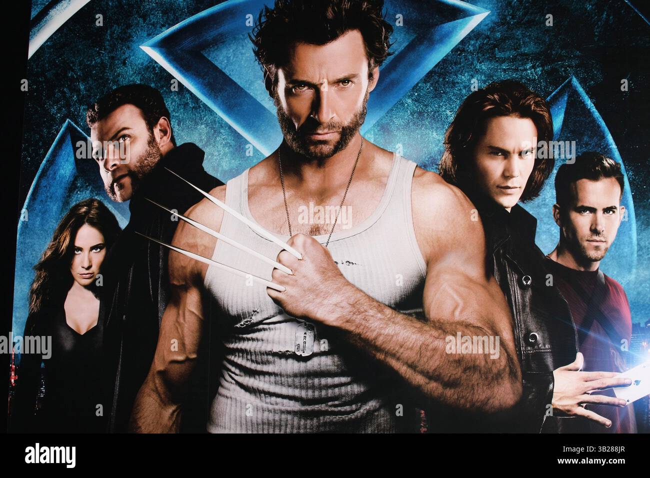 03 septembre 2009 - Tokyo, Japon - affiche de film lors d'un événement sur tapis rouge pour la première japonaise de 'X-men Origins : Wolverine' à Tokyo. (Crédit image : © Hitoshi Yamada/ZUMA Press) Banque D'Images