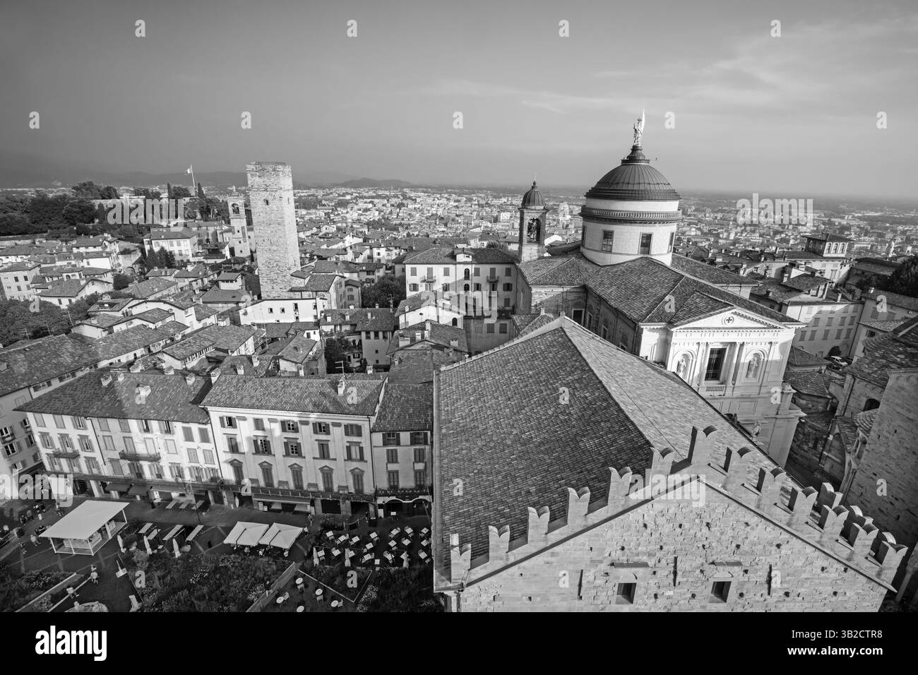 Basilique papale de Sainte Marie majeure, Santa Maria Maggiore, Bergame Italie Banque D'Images