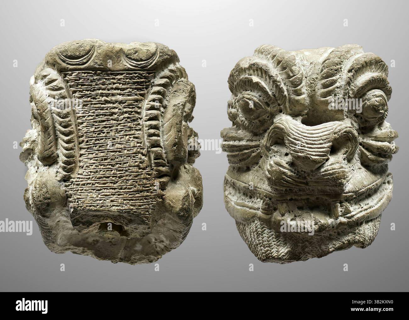 5234. IMAGE EN TERRE CUITE DU DÉMON PAZUZU, 'ROI DES MAUVAIS ESPRITS', MÉSOPOTAMIE, C.8-7TH. C. BC. Banque D'Images