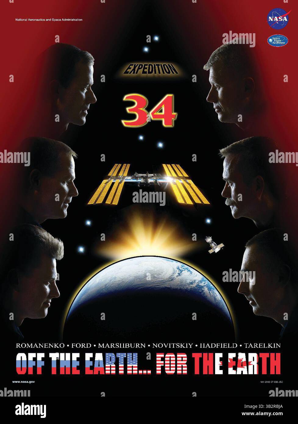 11 octobre 2015 - ..affiche de l'expédition 34..affiches de la mission de la NASA sur la Station spatiale internationale - octobre 2015...oubliez le battage interstellaire entourant le prochain film Star Wars - rencontrez les héros de l'espace très réels représentés dans ces affiches originales de la NASA...L'agence spatiale américaine a développé une tradition d'immortalisation de chaque mission sur la Station spatiale internationale sous forme d'affiche cinématographique...les résultats incluent des hommages allant de l'évidence - Star Wars et Star Trek Feature - à l'inhabituelle : L'équipage de l'expédition 30 s'est retrouvé dans le rôle de Pirates du Carribbe Banque D'Images