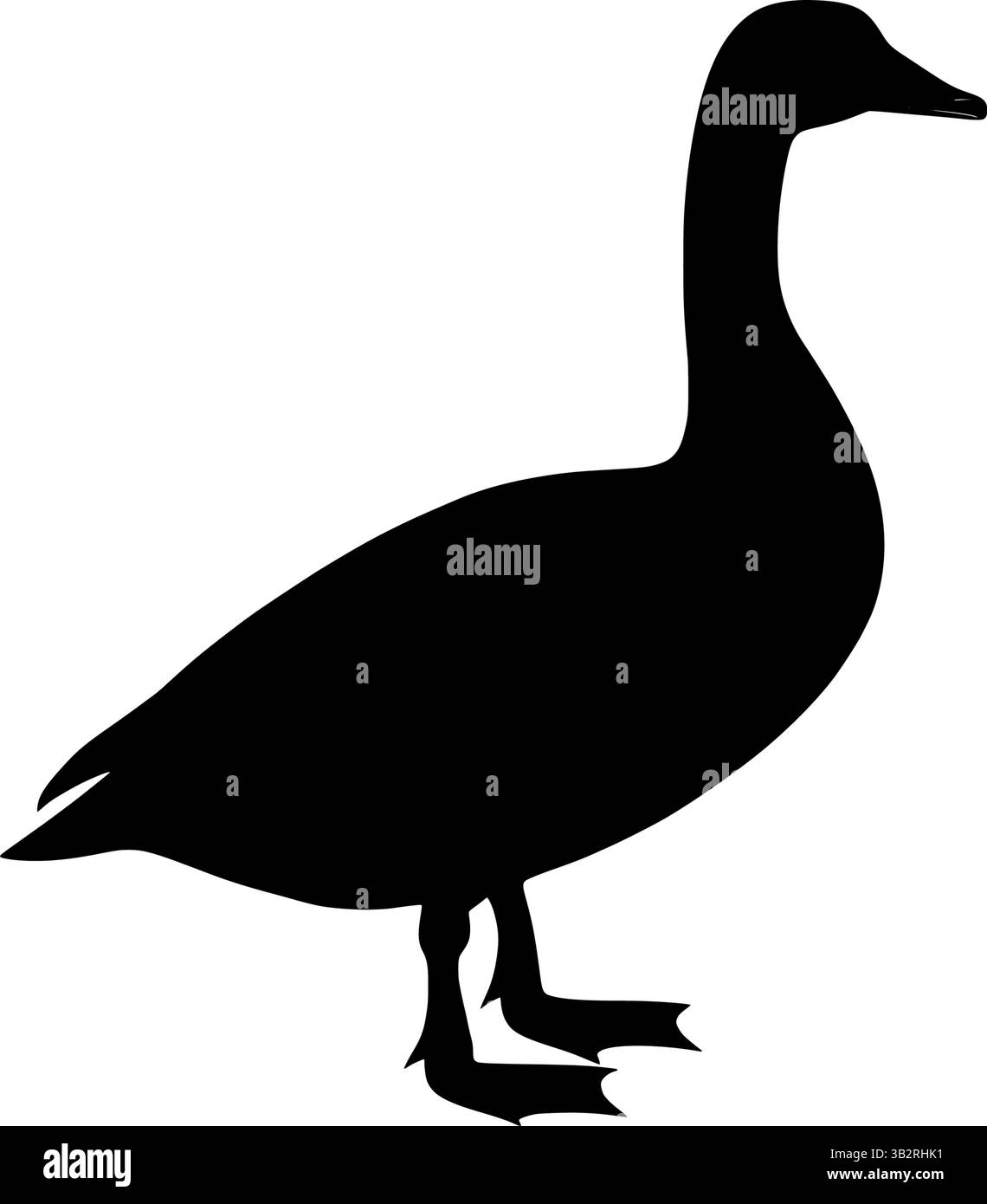 illustration vectorielle de silhouette de canard pour la conception et la décoration Illustration de Vecteur