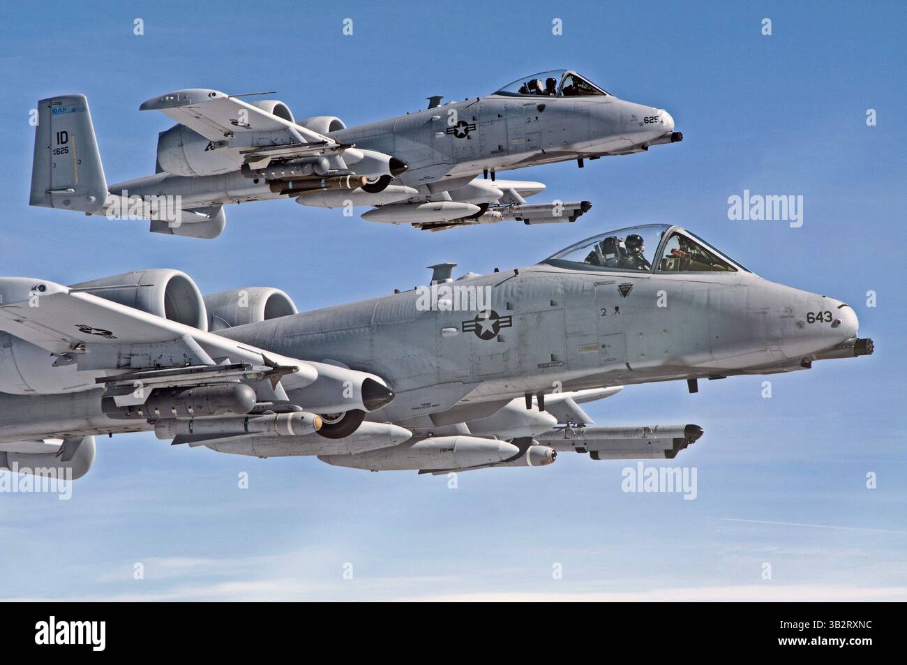 9 mars 2014 - Boise, ID, États-Unis d'Amérique - deux pilotes de la Garde nationale aérienne de l'Idaho à bord de l'avion A-10 Thunderbolt II lors d'une mission d'entraînement le 9 mars 2014 à Boise, Idaho. (Crédit image : © MSGT. Becky Vanshur/Planet Pix via ZUMA Wire) Banque D'Images