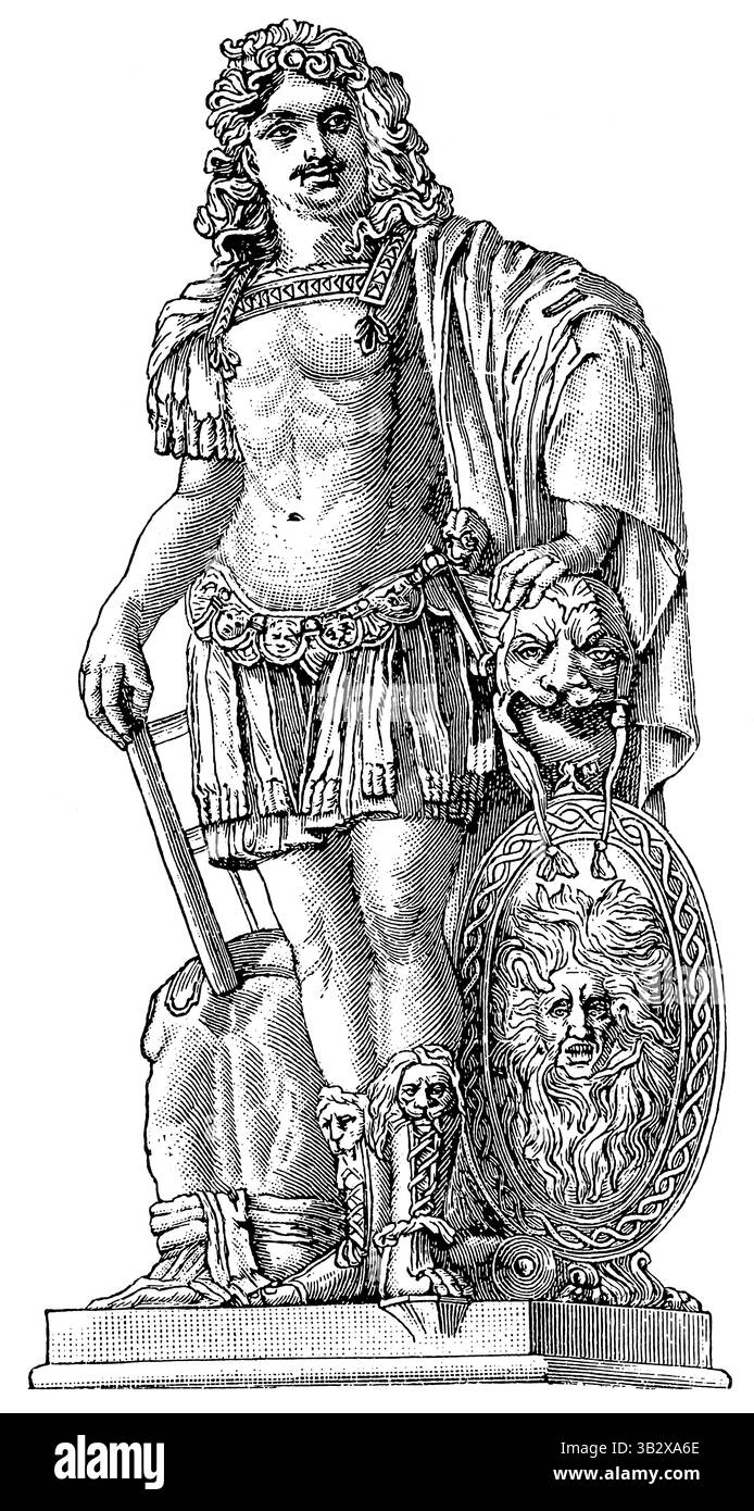 Louis XIV. Versailles. Jean Warin. Publication de l'encyclopédie Meyers, vol. 7, Leipzig, Allemagne, 1910. Banque D'Images