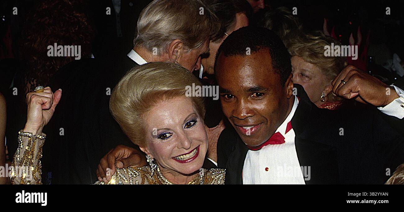 6 février 2015 - Washington, District of Columbia, États-Unis d'Amérique - Washington, DC. 5-1-1987.Sugar Ray Leonard et Diane Comess Kay au gala de collecte de fonds American cancer Ball. . Crédit : Mark Reinstein (crédit image : © Mark Reinstein via ZUMA Wire) Banque D'Images
