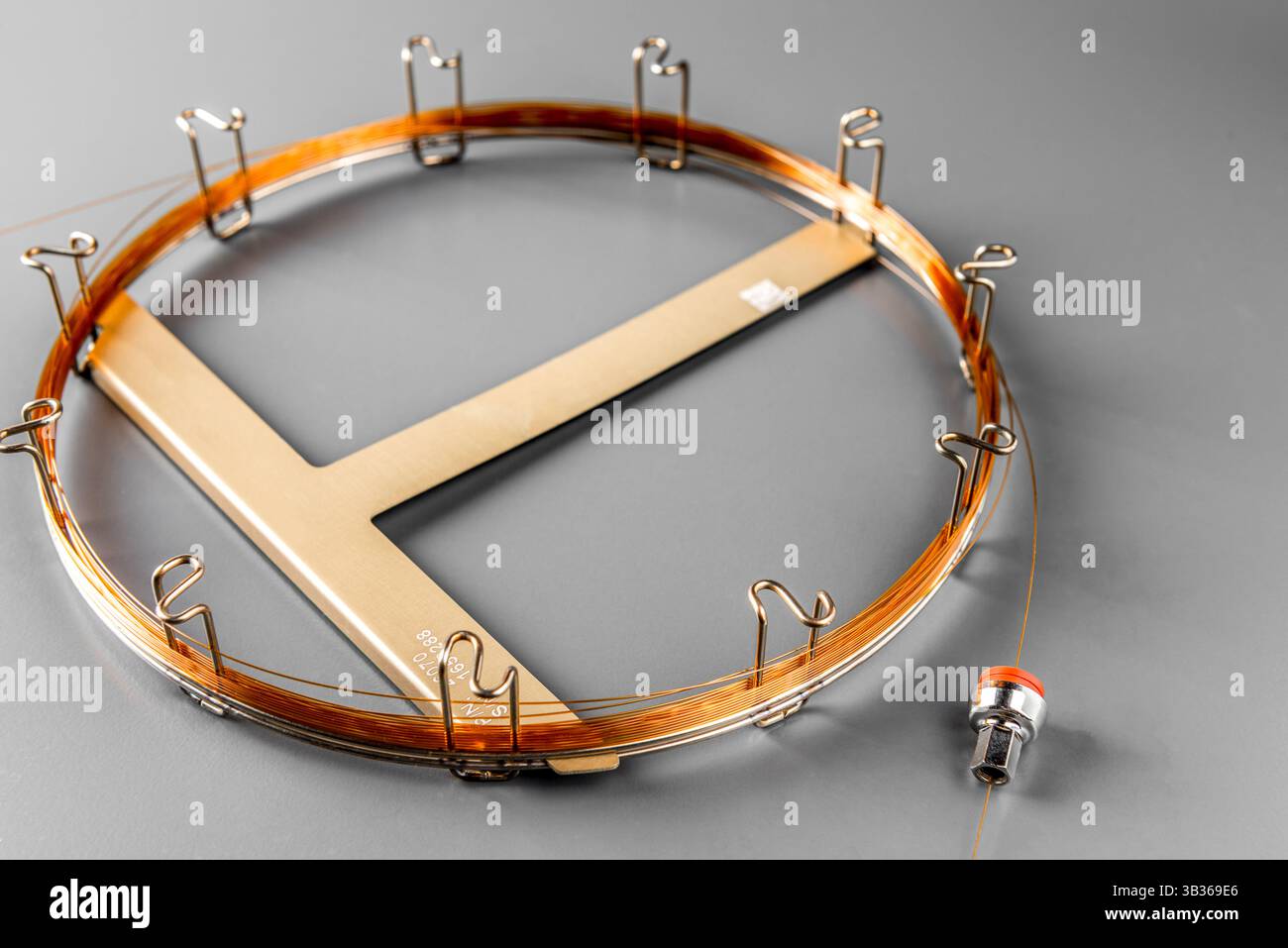 Colonne capillaire. EQUIPEMENT de colonne pour chromatographie en phase gazeuse. Banque D'Images