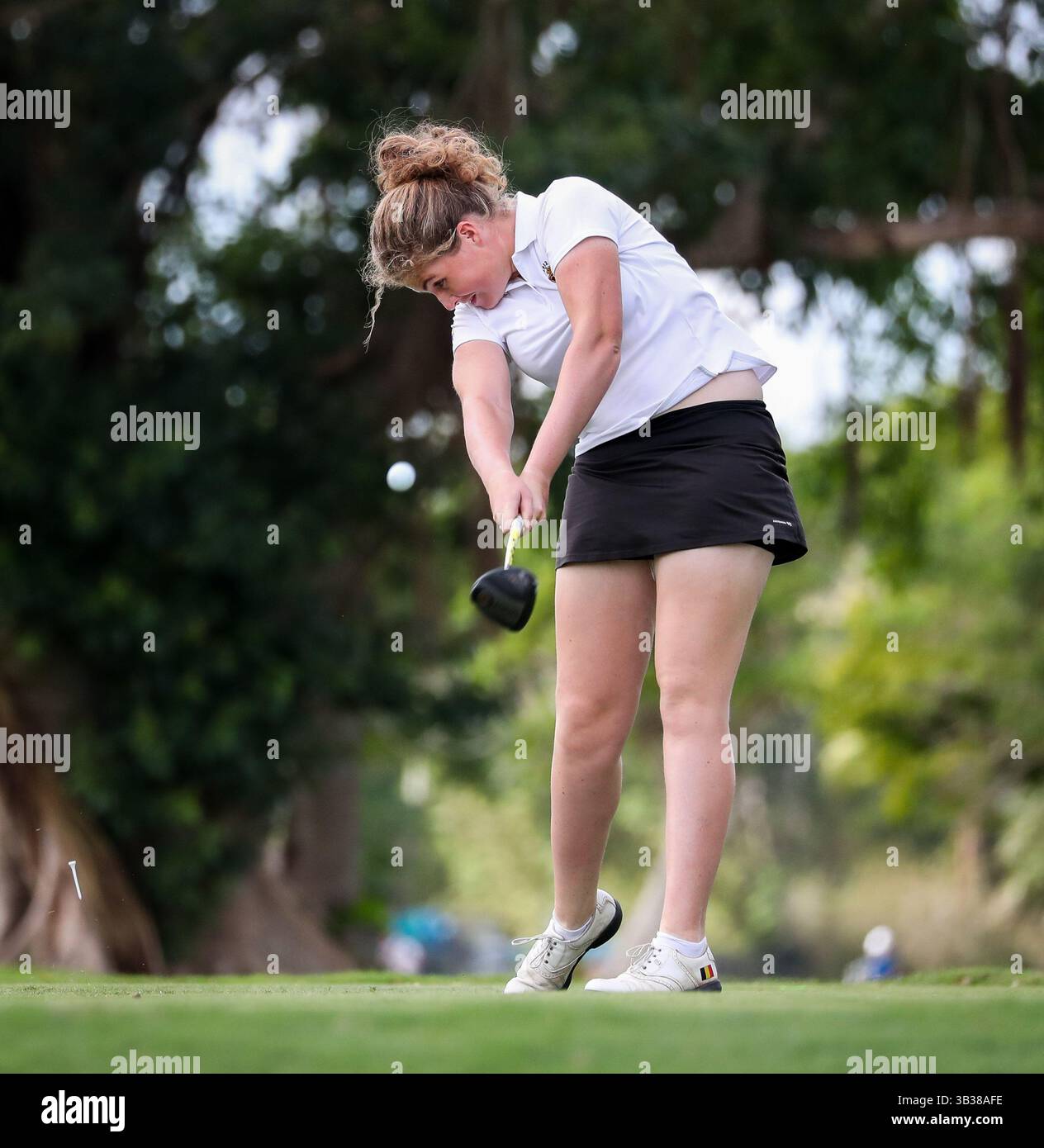 28 décembre 2017 : Clarisse Louis (Belgique) joue au 54e Championnat International de Golf Junior Orange Bowl au Biltmore à Coral Gables, en Floride. Mario Houben/CSM(image de crédit : &copy ; Mario Houben/CSM via ZUMA Wire) Banque D'Images