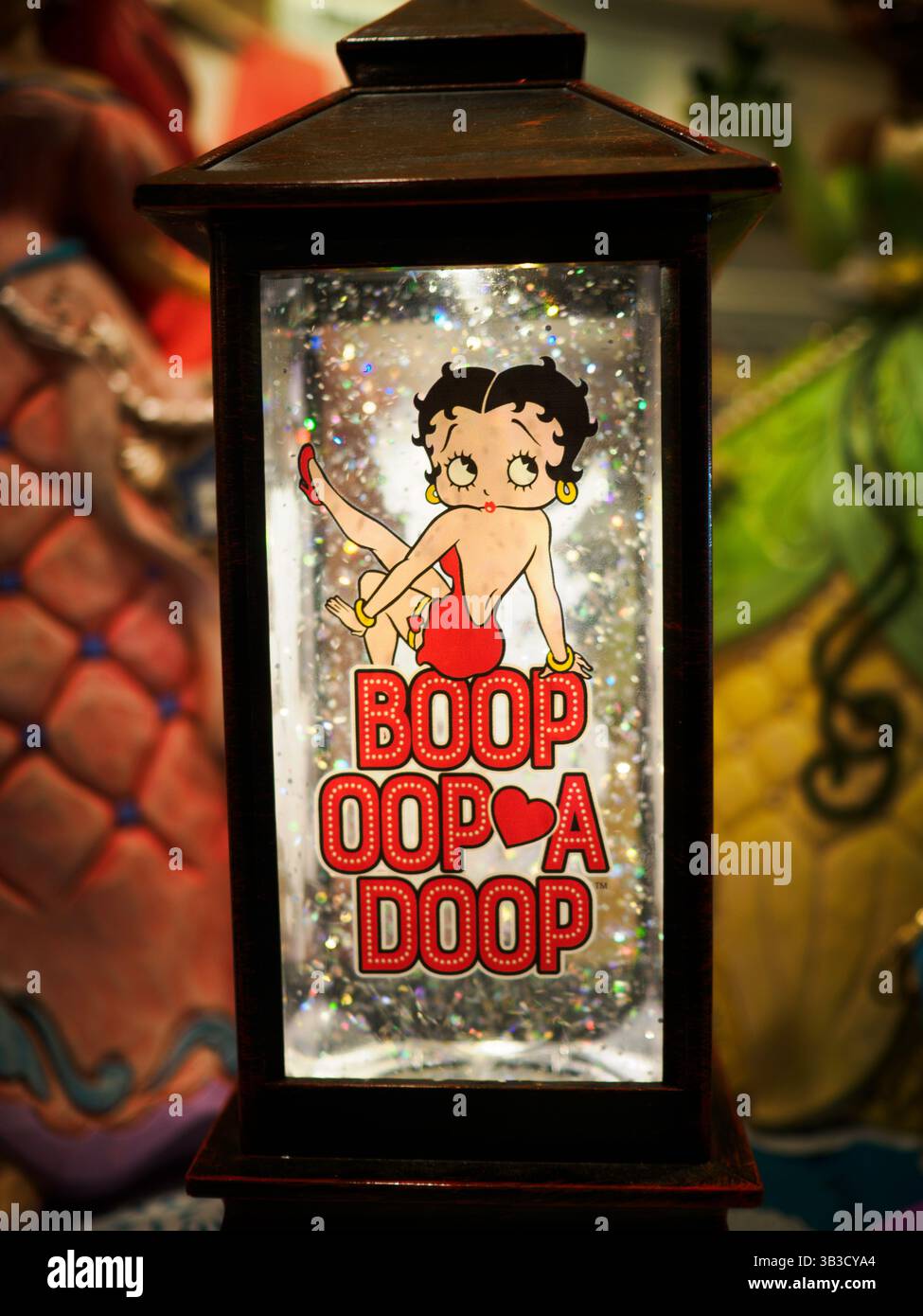Betty Boop Lantern Banque D'Images