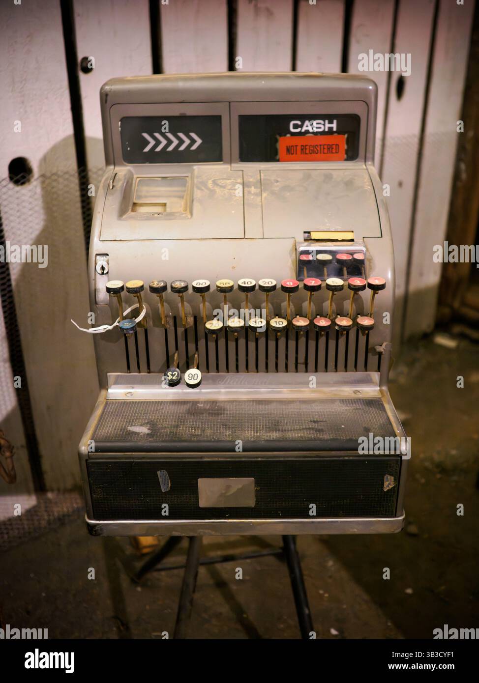 Caisse enregistreuse antique Banque D'Images