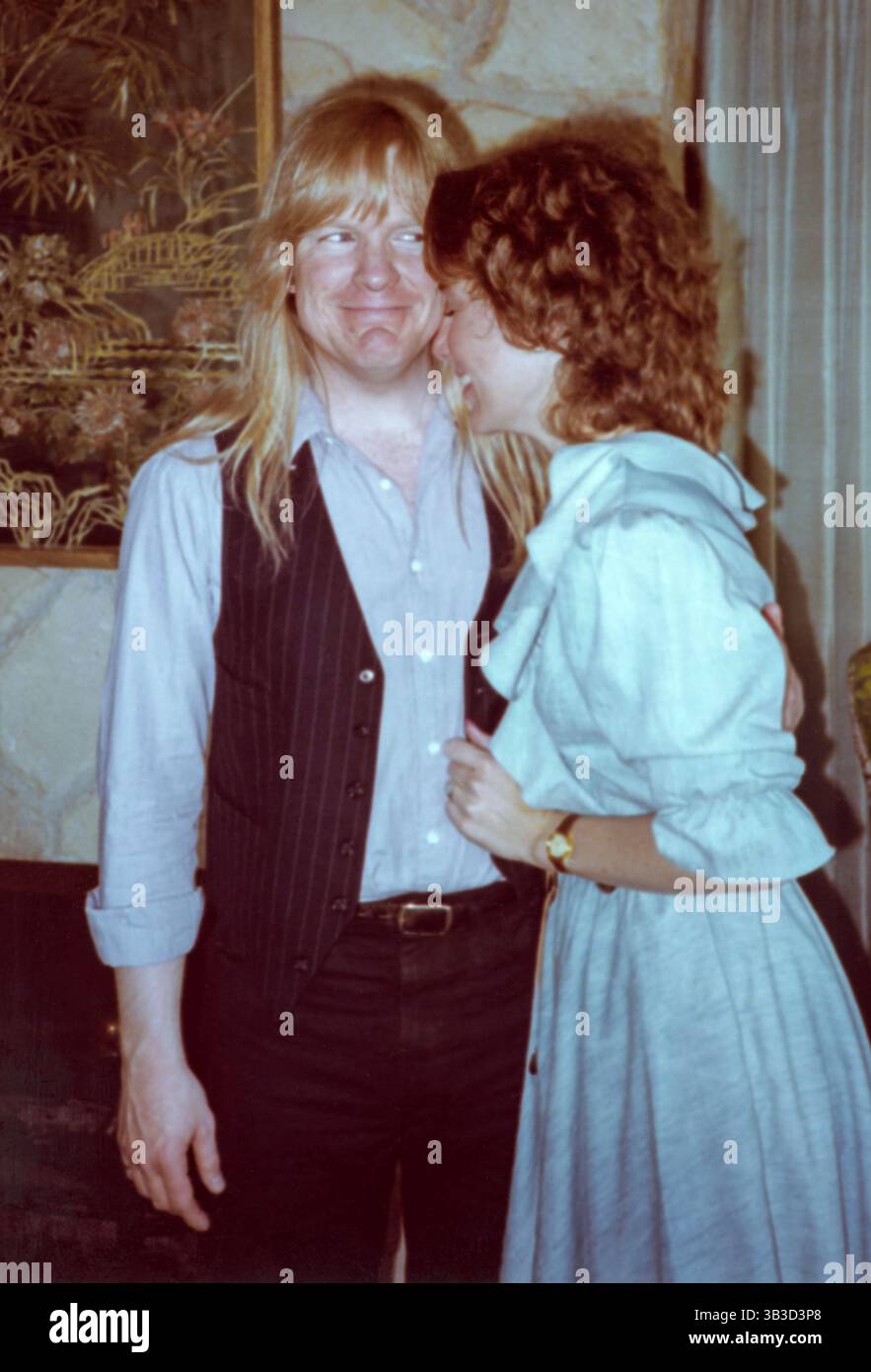 Larry Norman (1947 - 2008), chanteur/compositeur américain et producteur de disques, considéré comme un pionnier de la musique rock chrétienne (connue sous le nom de Jesus Music au début des années 1970). (ÉTATS-UNIS) Banque D'Images