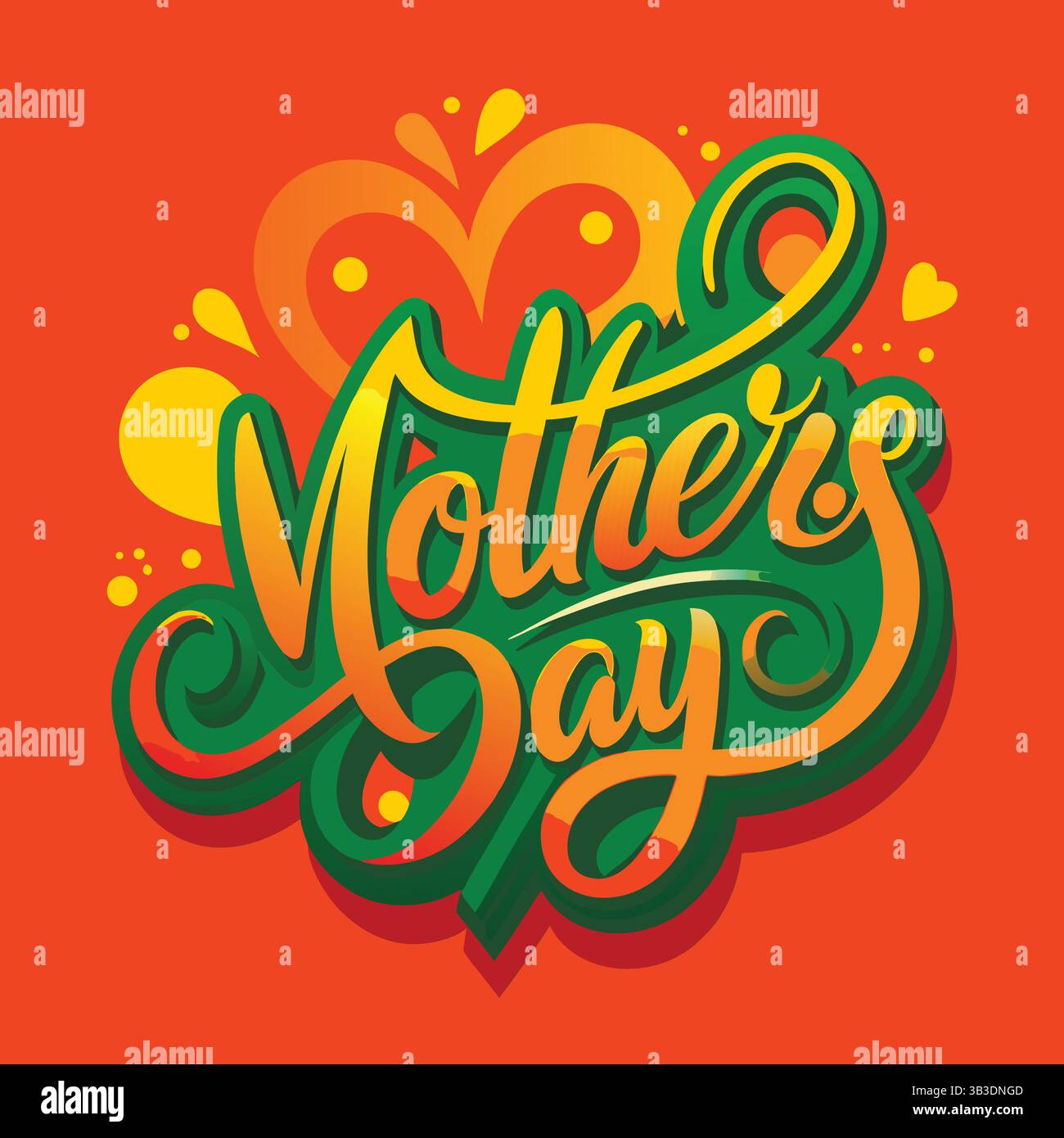 Joyeuse fête des mères images, légendes et messages sur les médias sociaux Illustration de Vecteur