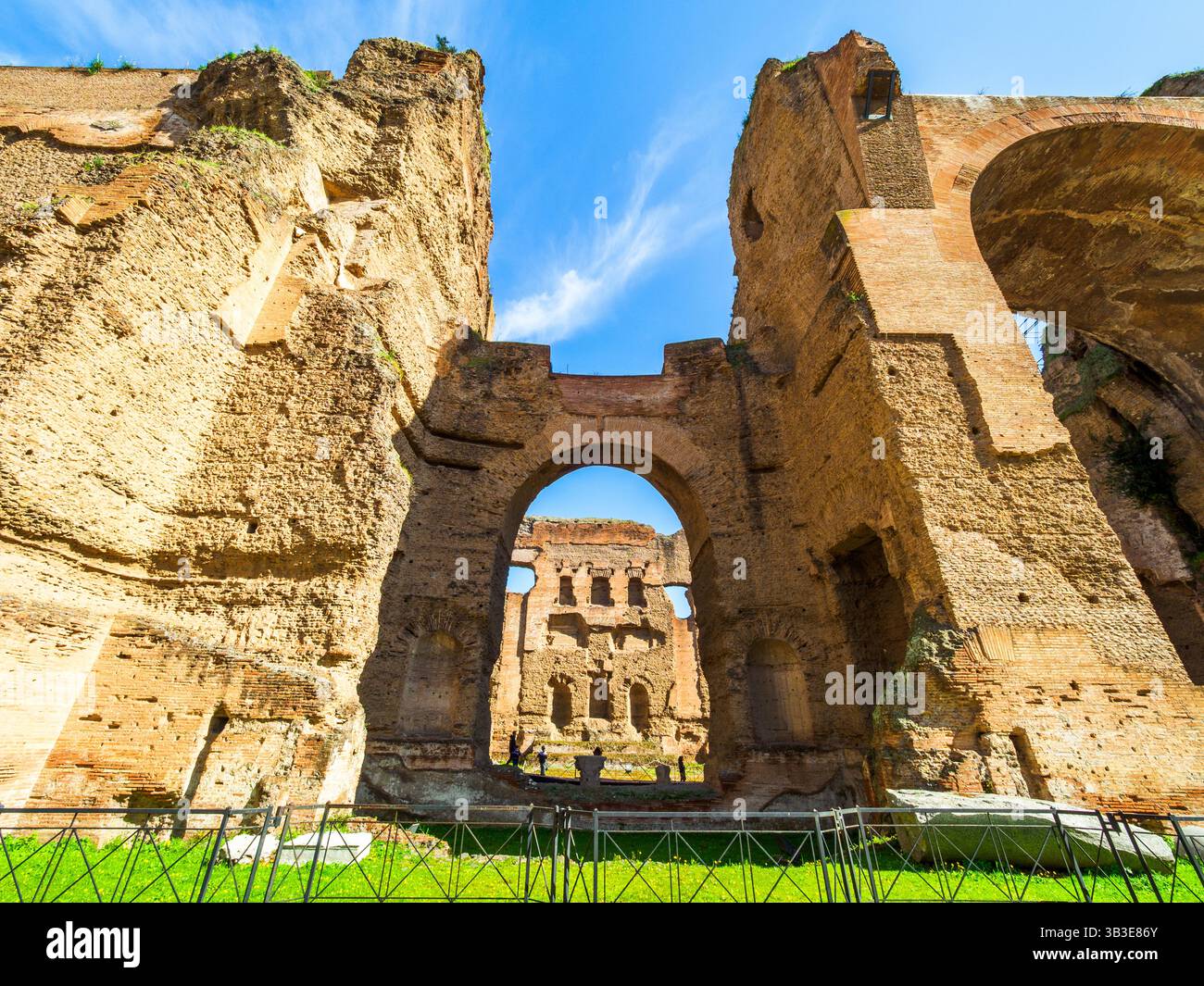 Chambre thermale de frigidarium dans les thermes de Caracalla - Rome, Italie Banque D'Images